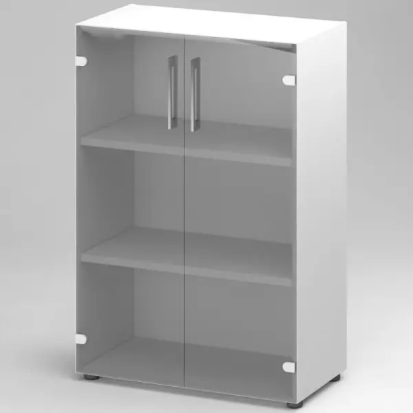 Шкаф закрытый со стеклом Т2578. Фото 1