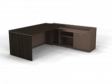 Стол на опорной тумбе без накладных фасадов правый SN13.2119R. Фото 1