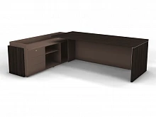 Стол на опорной тумбе с накладными фасадами левый SN12.2519L. Фото 1