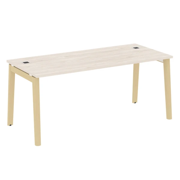 Стол руководителя (опоры - массив дерева) OW.SRR-5.8. Фото 1