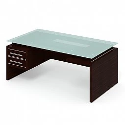 Стол руководителя ПК-ДПК-СТ180Х100СМ/ПТ2. Фото 1