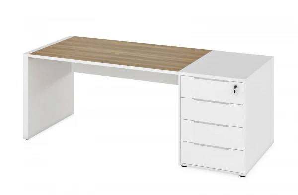Стол с тумбой приставной CLF118. Фото 1