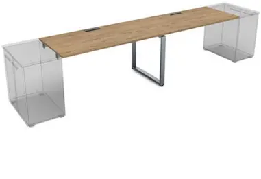 Стол системы Бенч, линейный, на 2 рабочих места СДТЛ-О.974. Фото 1