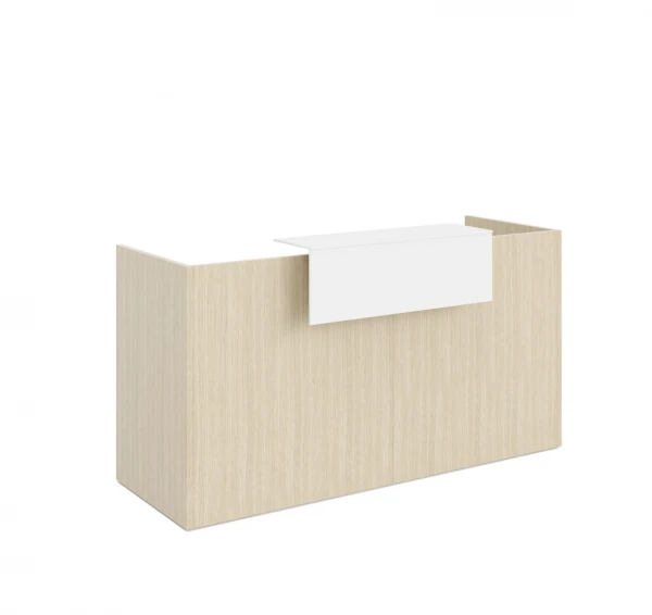 Стойка ресепшен FACTORY L148/100 light oak/white. Фото 1