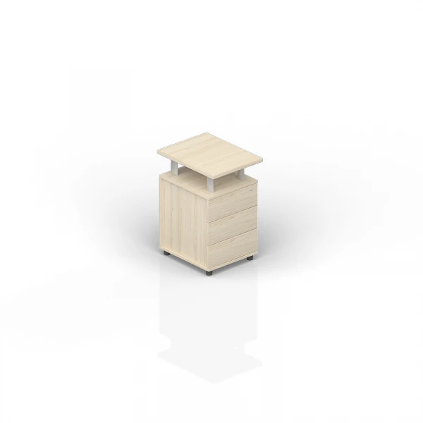 Тумба приставная (3 ящика, без ручек) UDP34660. Фото 1